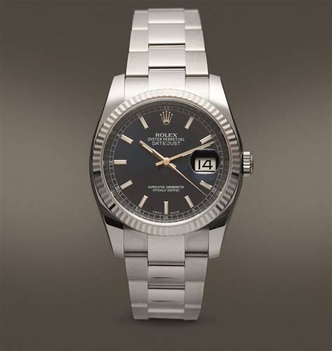 rolex datejust 36 oro bianco quadrante